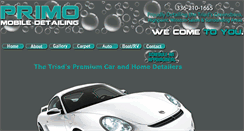 Desktop Screenshot of primomobiledetailing.com